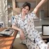 Китайский стиль Искусство Бабочка и Цветок Женская Пижама Элегантная Эстетика Повседневная Домашняя Одежда Для Сна Осенняя Одежда Для Дома
