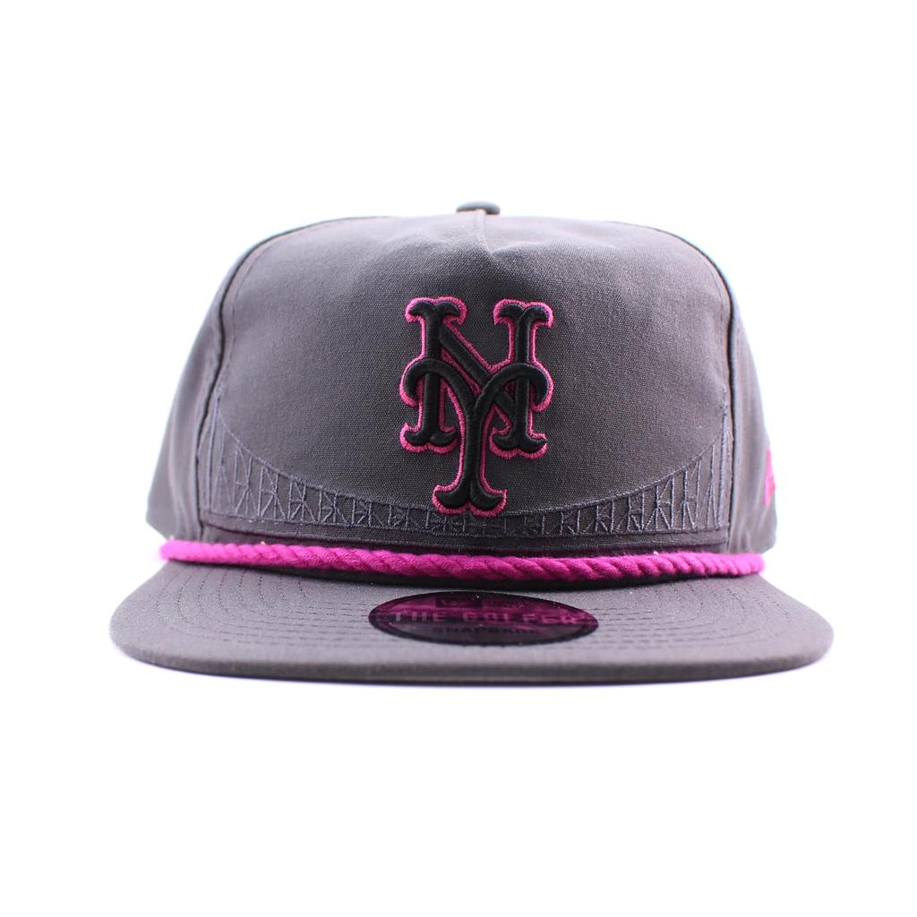 New Era Golfer Snapback New York Mets MLB City Connect Snapback Cap, Cap, Charcoal, Gray, [Used]