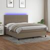 VidaXL Slat Bed Base with Mattress and LED, Upholstered Bed, Double Bed, Adult Bed for Interior Bedroom, 3135049