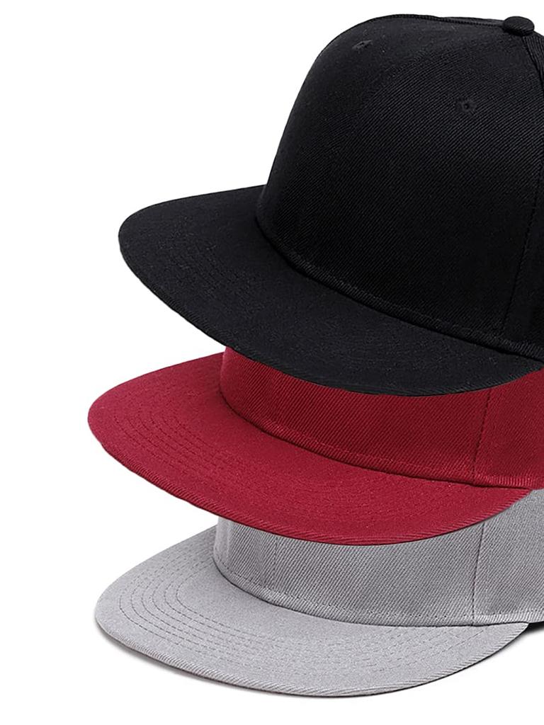 Спаржа Простая Однотонная Кепка Снэпбэк с Плоским Козырьком Мужская (Серый)