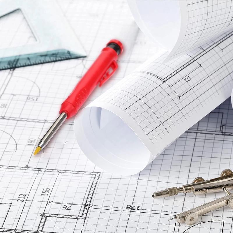 Твердый плотницкий карандаш и карандашный грифель, деревообрабатывающие инструменты, механический карандаш, строительные инструменты