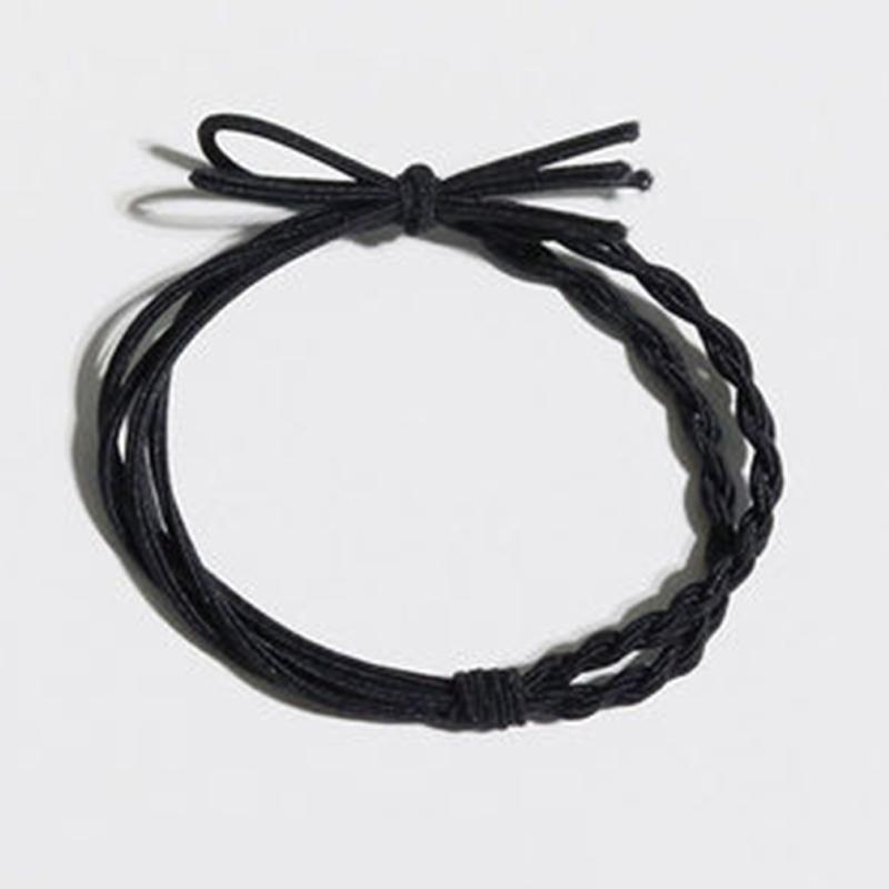 Hand-Woven Bow Head Rope Female Simple Temperament Elegant Hair Tie Gift For Girlfriends