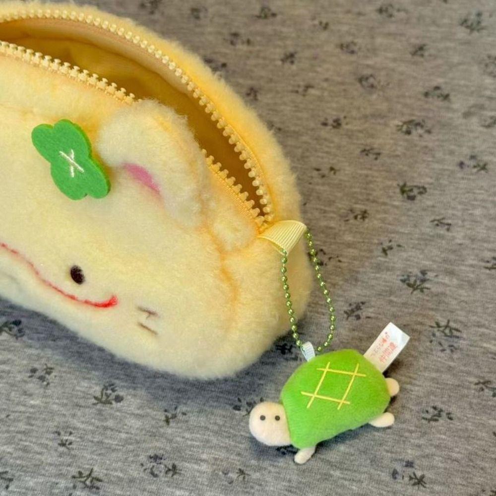 Plush Pen Bag Omelette Kitten Stationery Bag Creative Pencil Case  Student