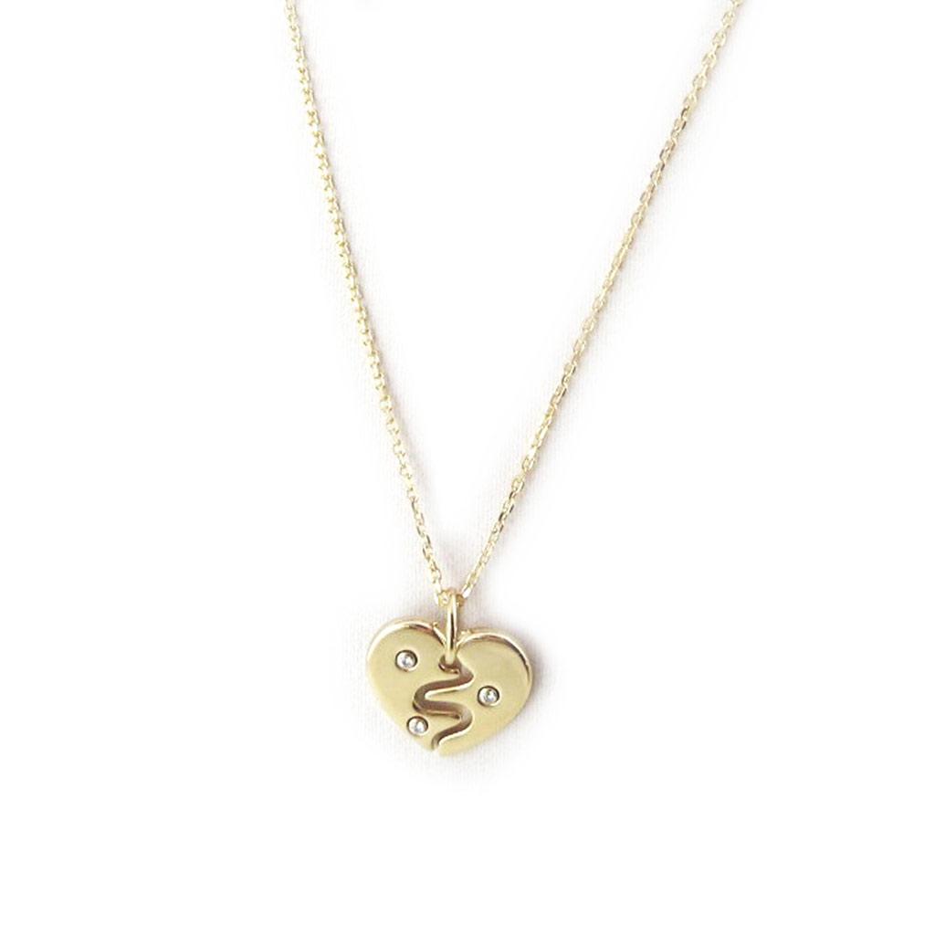 Altesse [N1879] - Gold Plated 'Love' Necklace