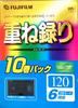 FUJIFILM VHS Overlapping 10 Volume Pack 120 Minutes 3x Mode 6 Hours Videotape F AG H T-120X10C