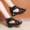 Fashion New Fashion Wedge Sandals Women Summer Shoes Elegant Ladies Rome Hollow Out Sandals Female Sandalias Black Wedge Heels
