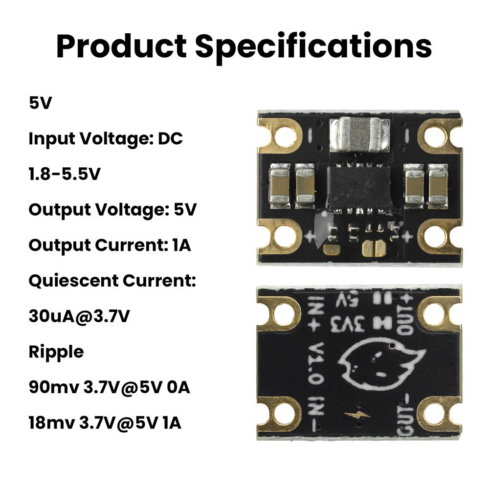 TPS63802 Compact Power Module DC-DC Converter 1.8-5.5V Input 2A Buck-Boost for Power Banks DIY Projects