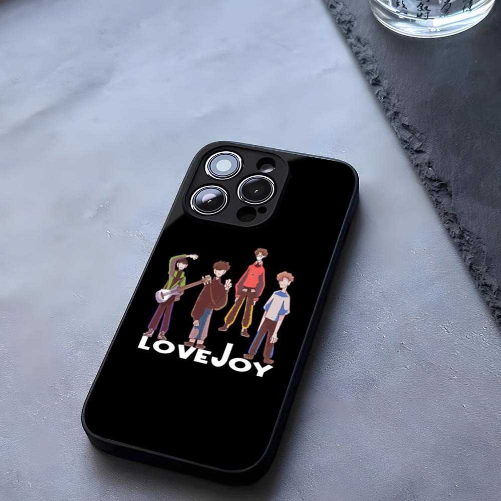 Мультяшный Чехол для Телефона Lovejoy Band Закаленное Стекло Для IPhone 17 13 14 16 12 15 11 Pro Max Plus Mini X XR SE2020 Coque
