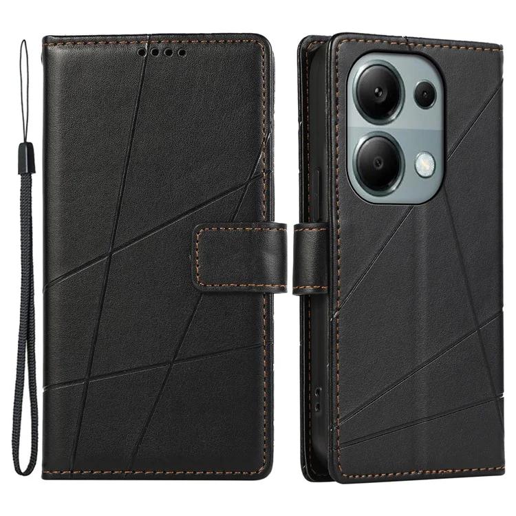 DF-06 Для Xiaomi Redmi Note 13 Pro 4G/Poco M6 Pro 4G Чехол Кожаный чехол с принтом для телефона