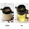 Капельная кофеварка pour over с ложкой, Многоразовые фильтры для кофе pour over из нержавеющей стали, Легко моющийся походный фильтр для кофе