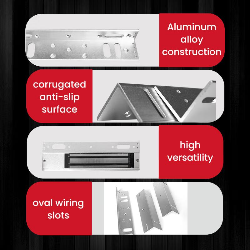 Aluminum L Bracket for 280KG Electric Magnetic Lock Mount Bracket Metal Security Door