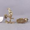 Metal Rooster Figurine Chicken Statue Fengshui Good Luck Decorative Ornament Home Office Decors Collections Gift