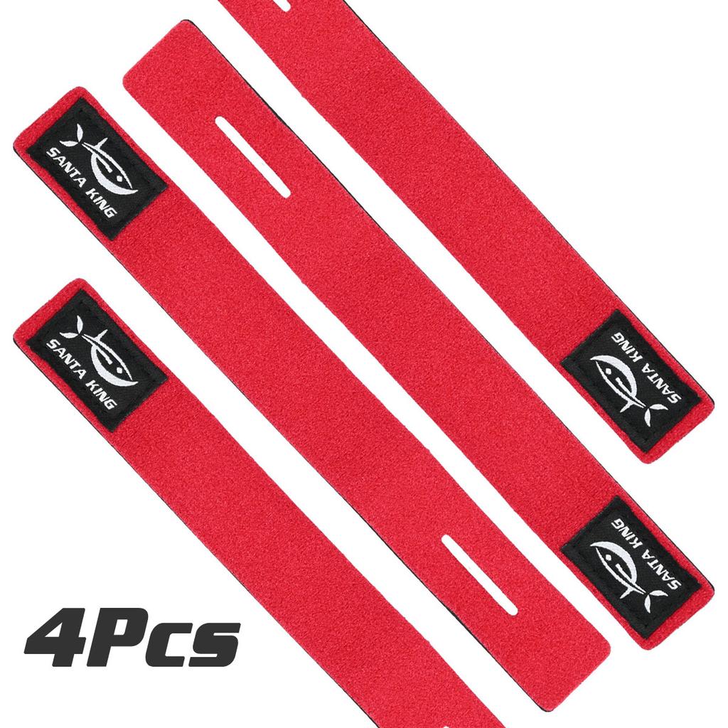 SantaKing Fishing Rod Holders Straps Tie Fastener Hook Belts Loop Cable Cord Ties Belt Elastic Wrap Band Outdoor Fishing Tools