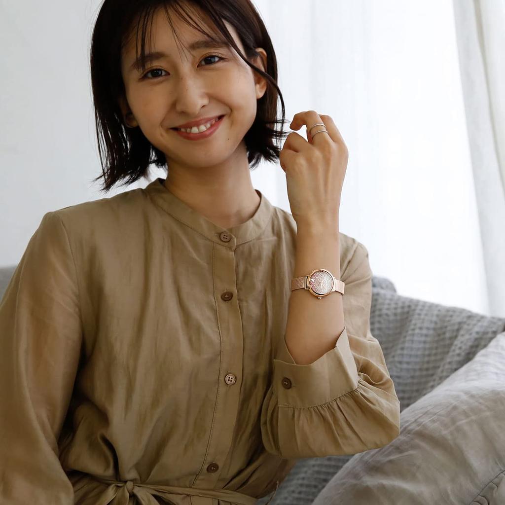 [Pierre Lannier] Часы Pierre Lannier, миниатюрные, с кристаллами, розовый градиент, сетчатый ремень из розового золота P108G958, женские [Обычный импортный продукт] розовые