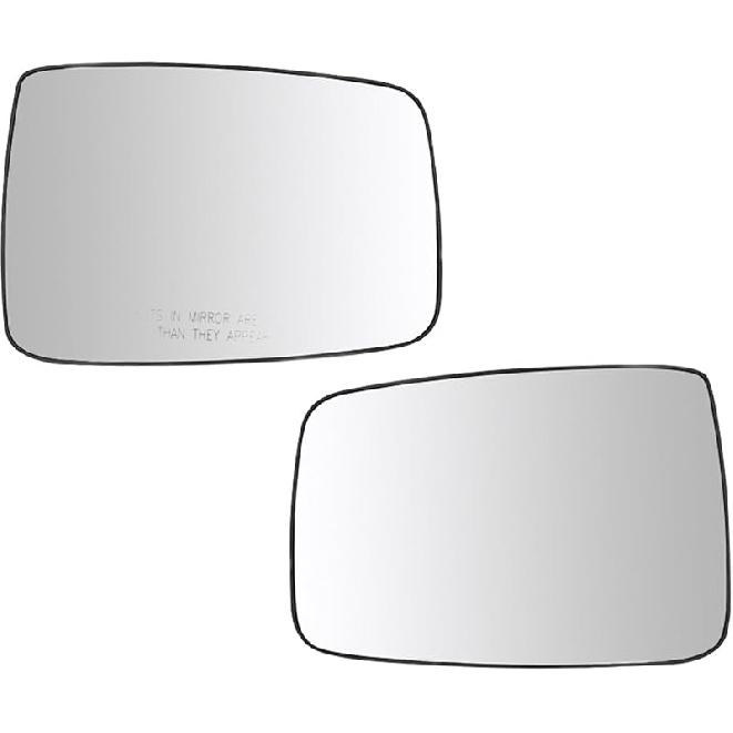 SCITOO Driver Side Mirror Glass Fit For 1999-2006 For Chevy Silverado Pickup 2007 For Chevy Silverado Pickup 2000 For Chevy Suburban 2001-2006 For