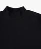 ESN Ribbed Half Turtleneck Knit T-Shirt Black