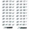 Para BMW 5 Series E39 E60 E61 F10 F11 G30 520d 523d 525i 528i 530e 535i 540e estilo de coche maletero letra emblema tapa trasera