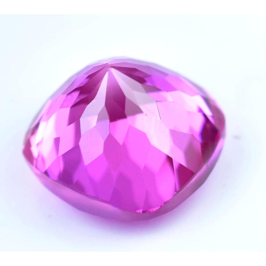 Natural Pink Ruby 13.00 Ct Cushion Certified Flawless Loose Gemstone From Mogok