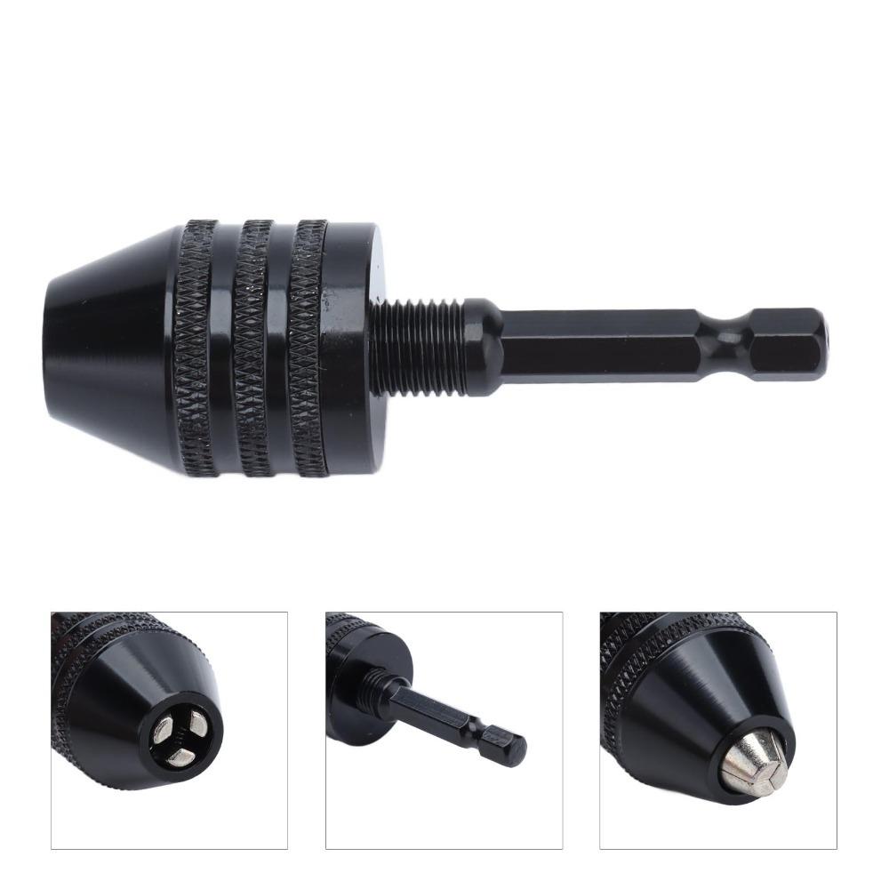 1/4 Inch Hex Shank Chuck Black Drill Bit Chuck Tool Keyless Drill Chuck Grinding Machine