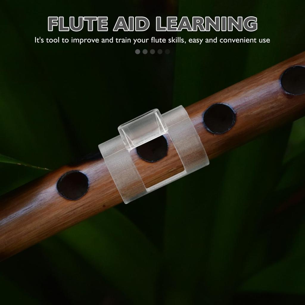 NOLITOY Flute a Practice Aid for Beginners and Made of Clear Lightweight and Easy to Use Mouthpiece, Students, Plastic,