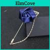 Flower Rose Brooches Mens Suit Pins Canvas Fabric Ribbon Tie Brooch For Women And Men Clothing Dre