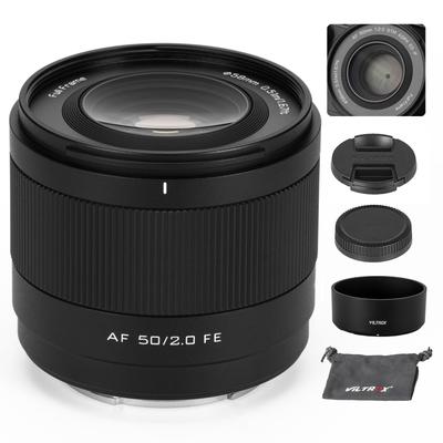 Объектив VILTROX 50mm AF 50mm F2 для FE Mount Sony Полнокадровый STM Автофокусный Фикс-объектив для камеры Sony E Mount A7C A7ll A7RlI A7SIII A7III A7RIII A7IV