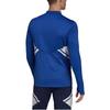 adidas Мужская толстовка с длинным рукавом, приталенная, с высоким воротником, с принтом логотипа, синяя HA6271
