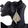 Women Sequins Mesh Dangle Drop Hook Earrings Club Evening Party Jewelry