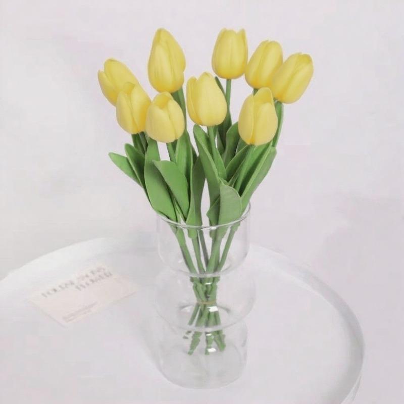 Свадебное украшение комнаты, искусственные цветы, искусственное растение, букет тюльпанов, используется для празднования Хэллоуина, Рождества, Дня благодарения.