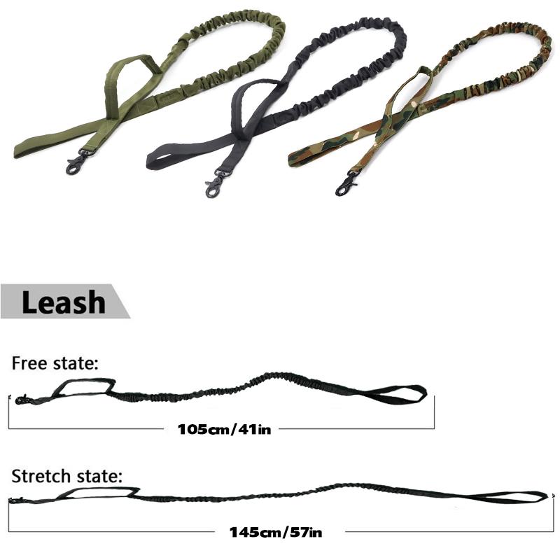Pet Traction Rope Tactical Dog Leash Outdoor Training Large DogsRetractable Explosion-proof Dog Leash
