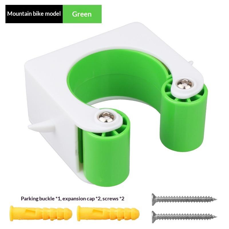 Compact Road Bike Tire Clamp Set with Space-saving Parking Hanger