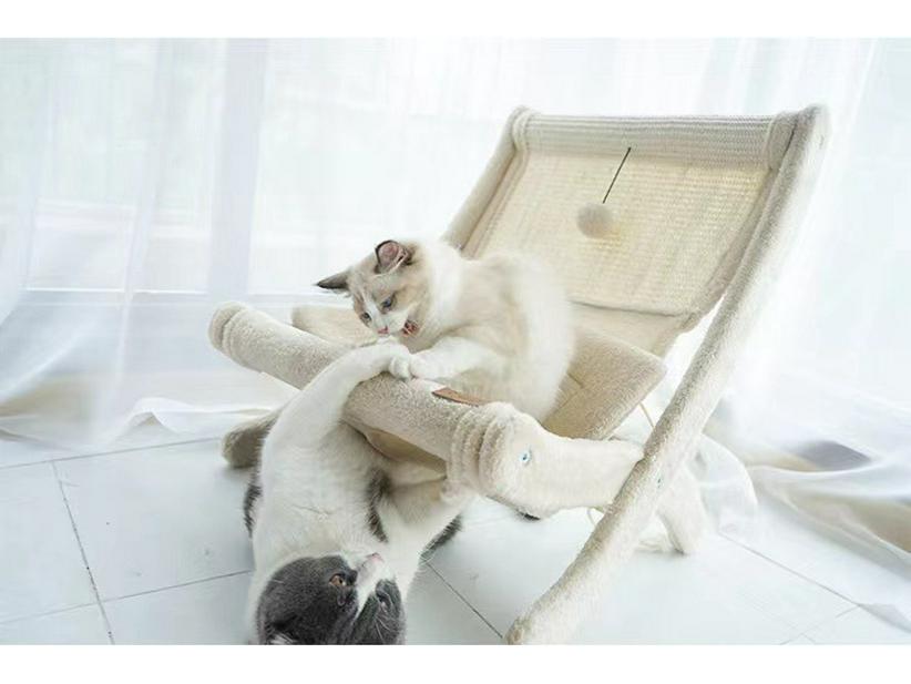 All-in-One Cat Bed: Climbing Frame, Nest, and Scratching Board Sofa - Sisal, No Dandruff, Summer-Ready