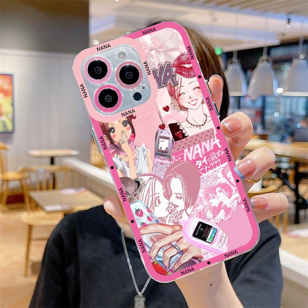 Чехол для телефона с изображением мультфильма аниме Oosaki Nana для iPhone 15 14 13 12 11 Mini Pro Max X XR XSMax 6S 6 7 8 Plus SE20 прозрачный чехол