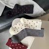 Harajuku Vintage женские носки осень зима новые трикотажные хлопковые эластичные длинные носки женские японские милые носки в горошек Kawaii Sox