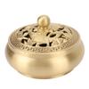 Incense Burner Brass Exquisite Retro Antique Style Easy Cleaning Incense Burner Holder for Desktop