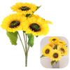 Sunflowers Bouquet Artificial Flowers 5 Sunflowers for a 45 cm Vase