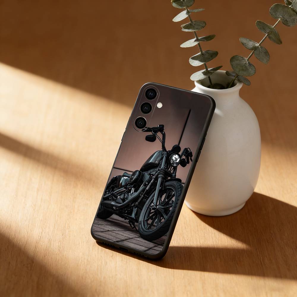 Iron 883 Motorcycle Phone Case For Samsung Galaxy A20,21s,22,31,32,52,53,72,73,80,91 Soft Black Shell