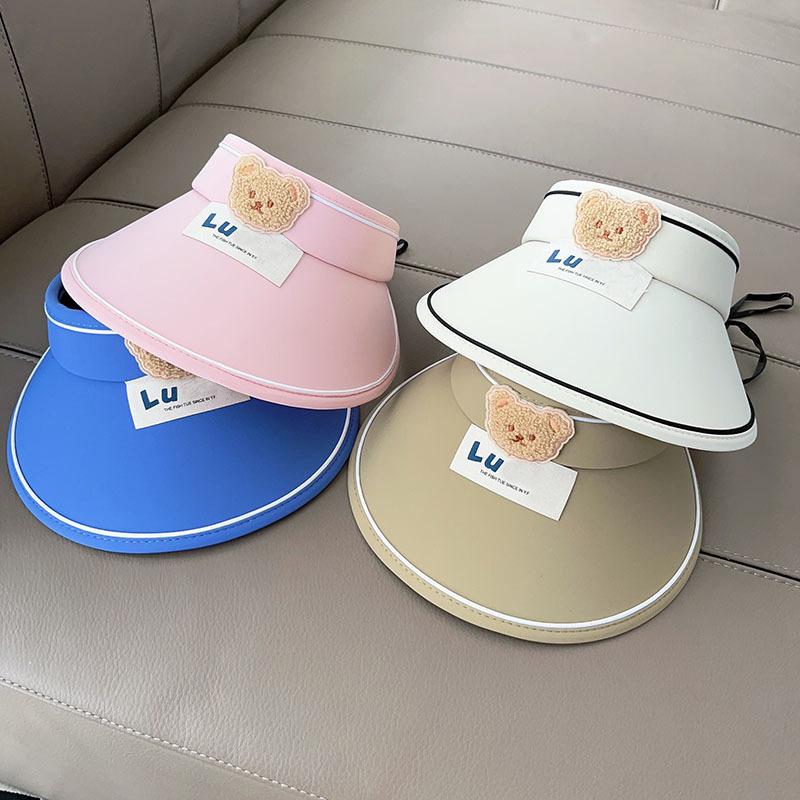 Летний солнцезащитный козырек-шляпа для девочек: Круглая и стильная детская шляпа от солнца