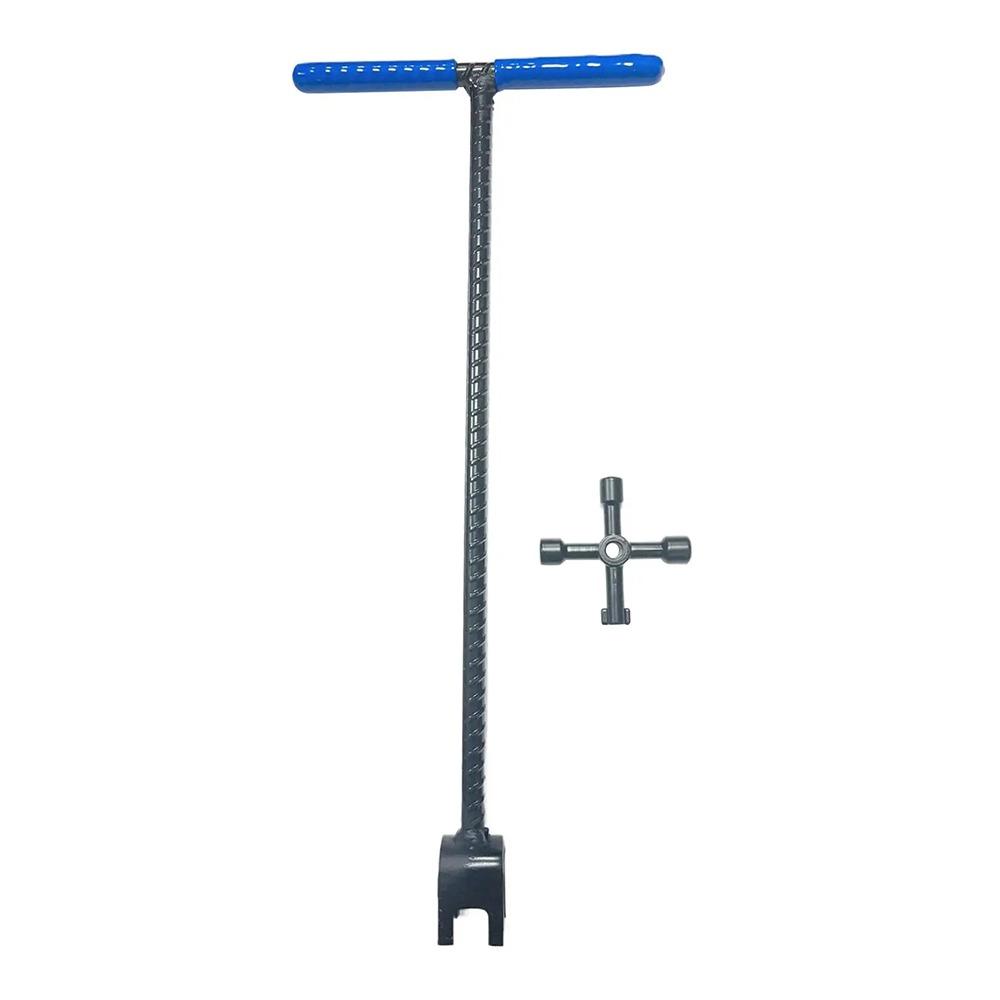 Sturdy Steel Water Meter Key Heavy Duty Threaded Valve Shut Off Spanner  Underground Valves