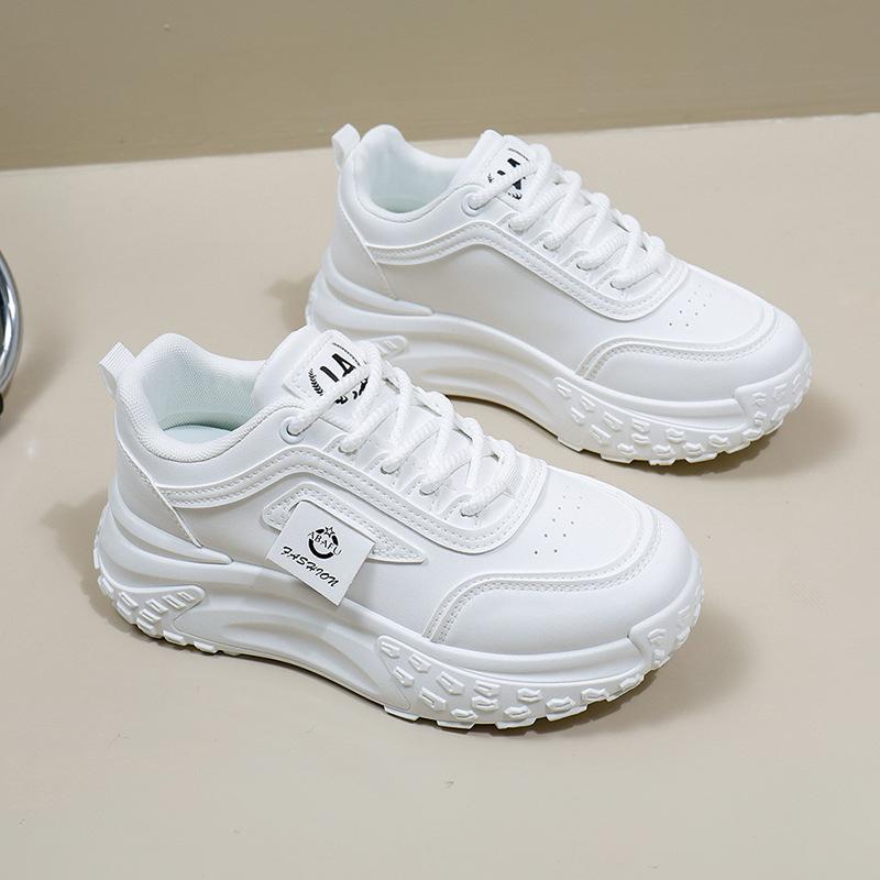 Обувь для папы, женская, весенняя, новинка, студенческая, модная обувь, толстая подошва, увеличенная, для отдыха, кроссовки