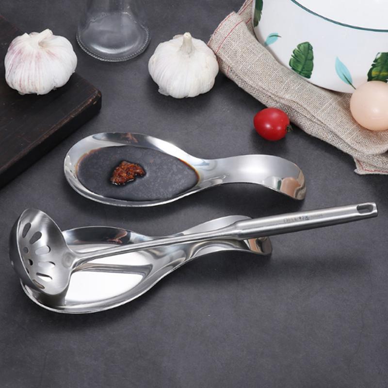 Large Stainless Steel Spoon Holder Heat Resistant Stable Base for Cooking Coffee Table Kitchen