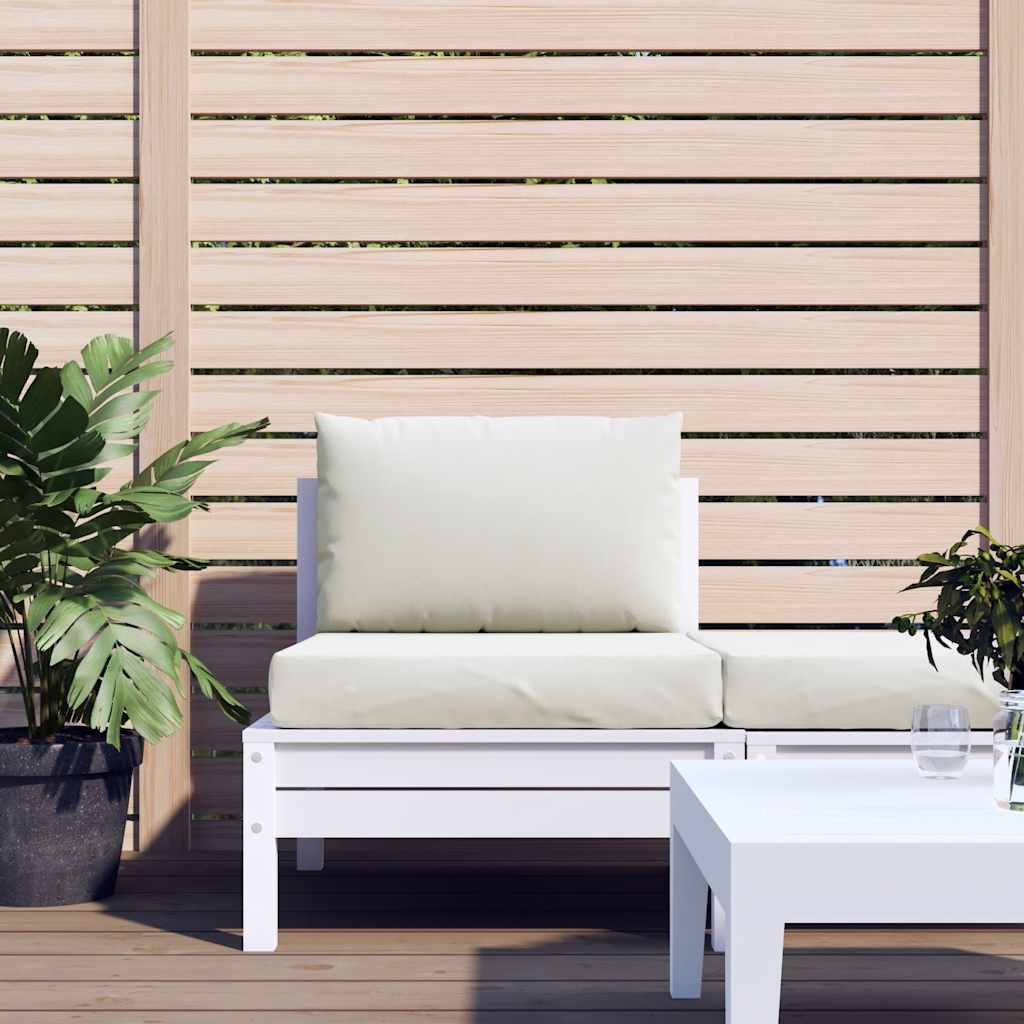2 Piece Pallet Cushions Melange Cream Fabric