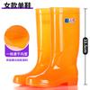 Женские дождевые сапоги, высокие, быстросохнущие, водонепроницаемые, женские дождевые сапоги, длинные резиновые сапоги для защиты труда, весенние и осенние, водонепроницаемые сапоги, нескользящие