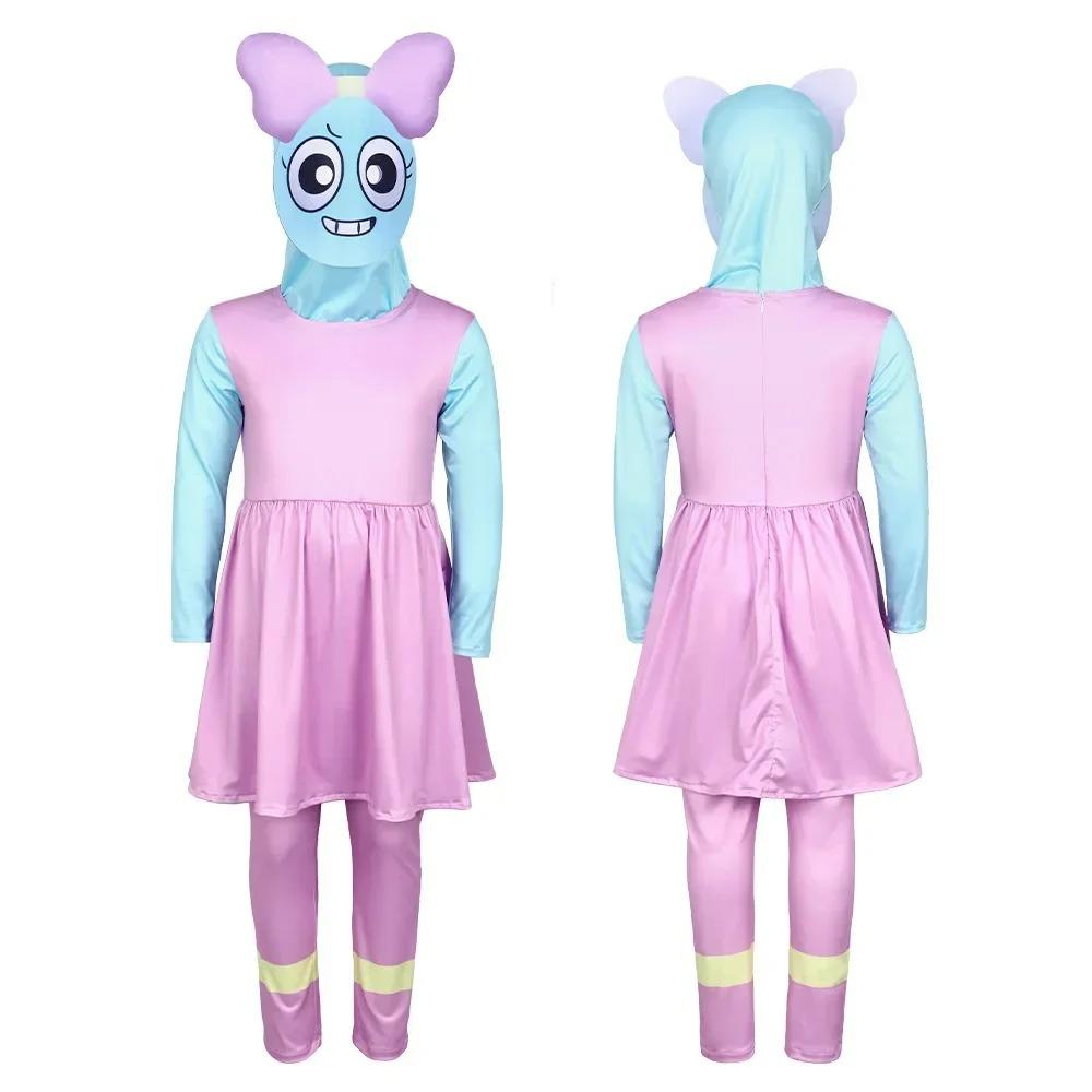 2025halloween Dandy Boxten Cosplay Costume pour enfants, combinaison canivale, jeu d'horreur, tournesol, monde
