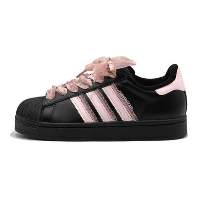 Originals Superstar 2 Низкие Скейтбордические Кроссовки Унисекс Розовые Черные JI0079(TeamS2-S-BOX)