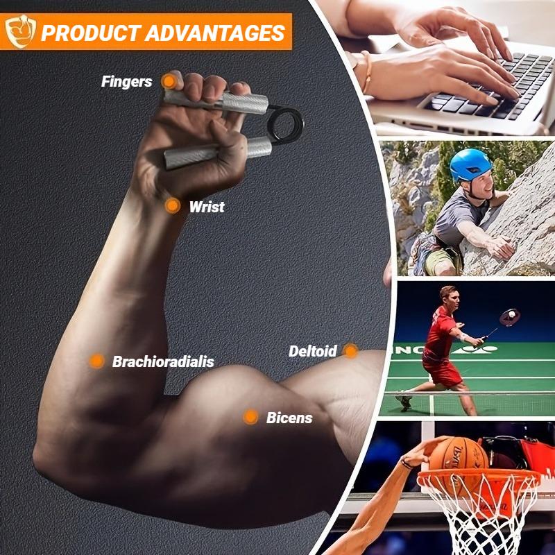 Прочный и безопасный металлический эспандер для рук 50-300 фунтов, тренажер для пальцев, укрепление хвата, мышц рук, тренажер для восстановления, запястья, спортивный инвентарь