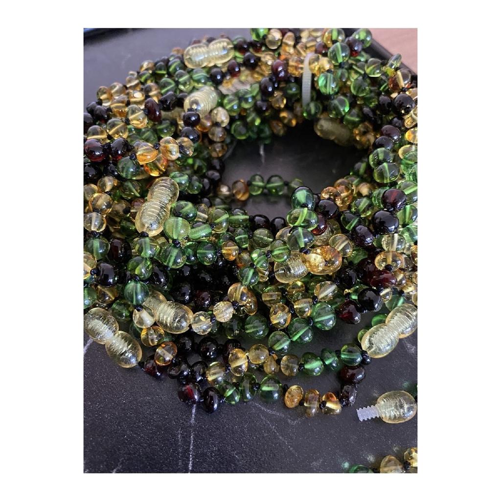 Ожерелье в виде детских зубов Damla из янтаря, оригинал, сертифицировано