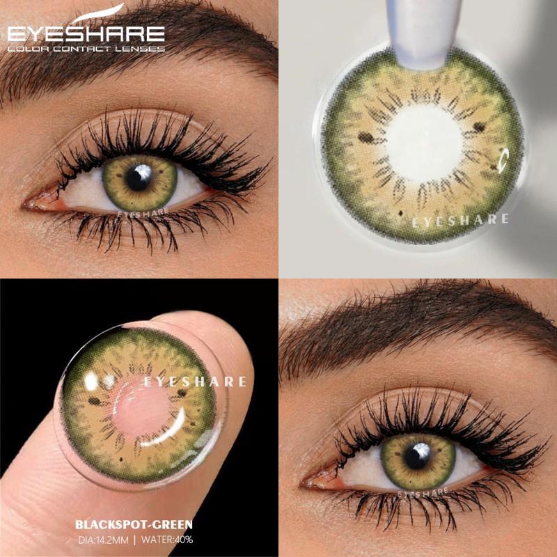 Fashion Color Contact Lenses 1 Pair Colored Contacts for Eyes Blue Eyes Lenses Yearly Gray Pupils Cosmetic Green Lenses
