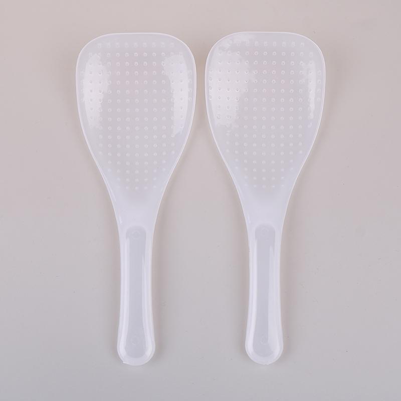 2 шт. кухонные антипригарные ложки для риса, ручные ложки для роллов, прозрачные пластиковые ложки для еды