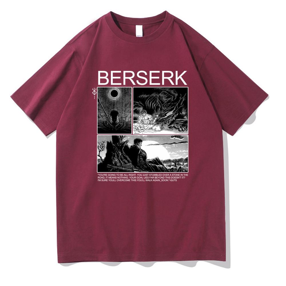 Забавная футболка Berserk Guts унисекс, крутая женская футболка унисекс с графикой Camiseta
